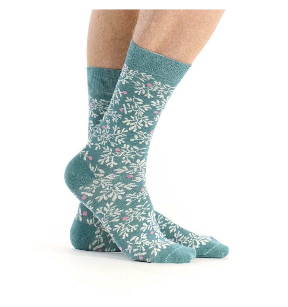 Calzino in cotone con motivo bosso