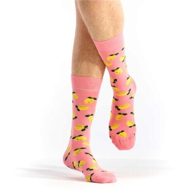 Calzini in cotone fantasia limone - 2 taglie