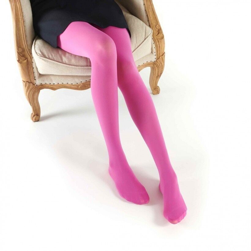 Plain opaque purple tights