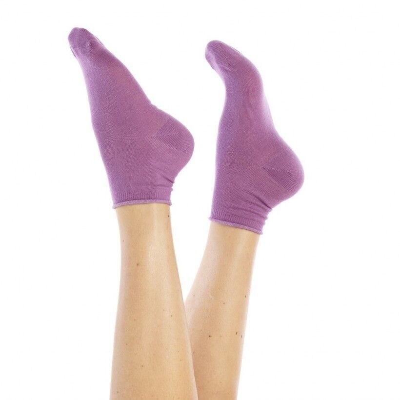 Lila Socke aus Bio-Baumwolle