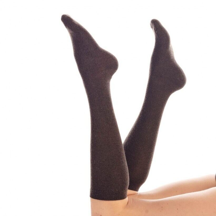 Gambaletto in cashmere marrone - 36/41