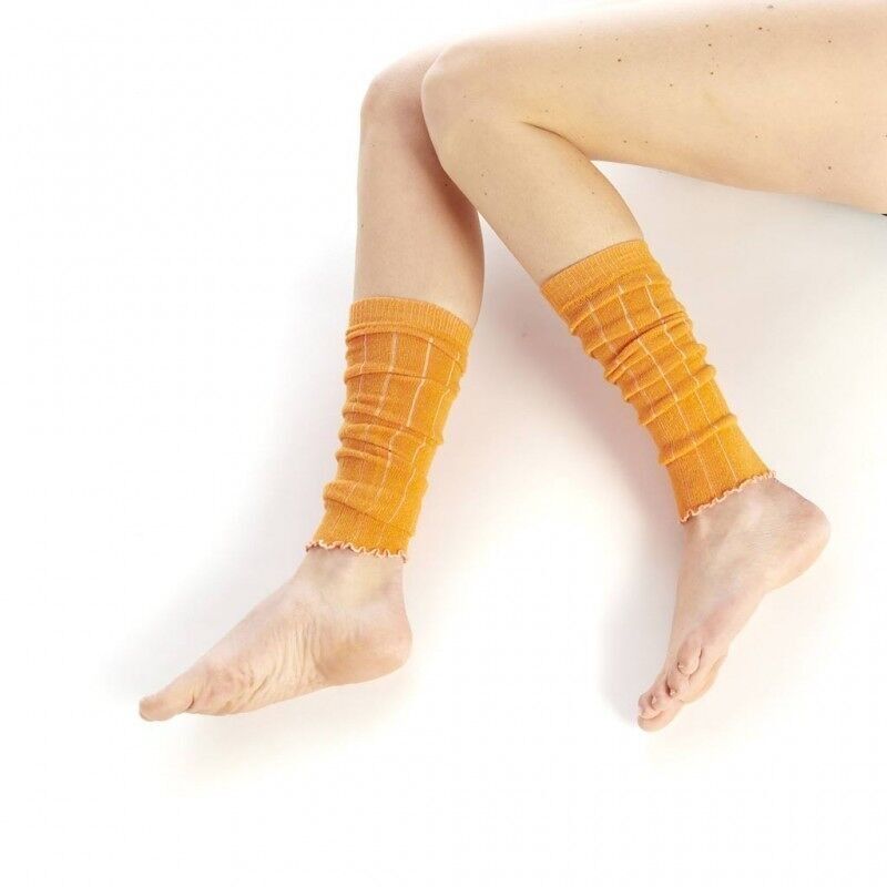 Polaina de cachemir naranja para mujer