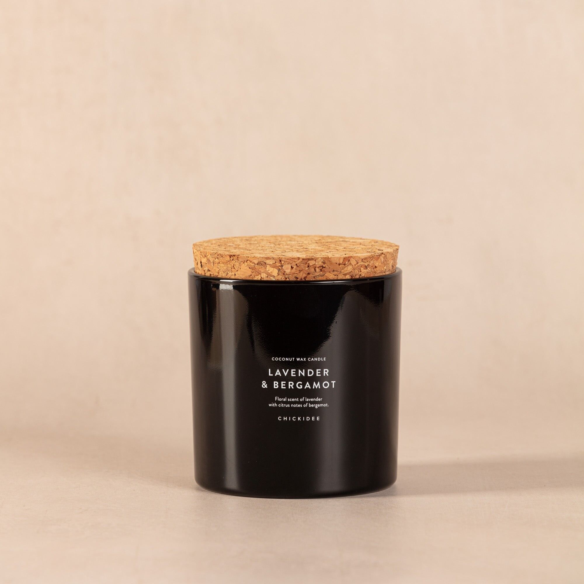 Candela profumata Noir alla lavanda e bergamotto