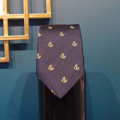 Cravate - motifs violet 1