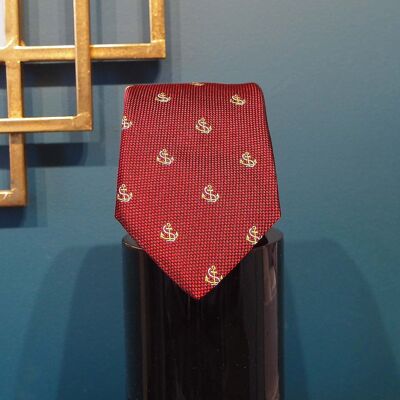 Cravate - motifs rouge 1
