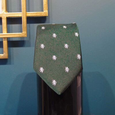 Cravate - motifs vert