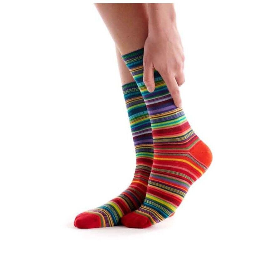 Calzino rigato da donna Zazou