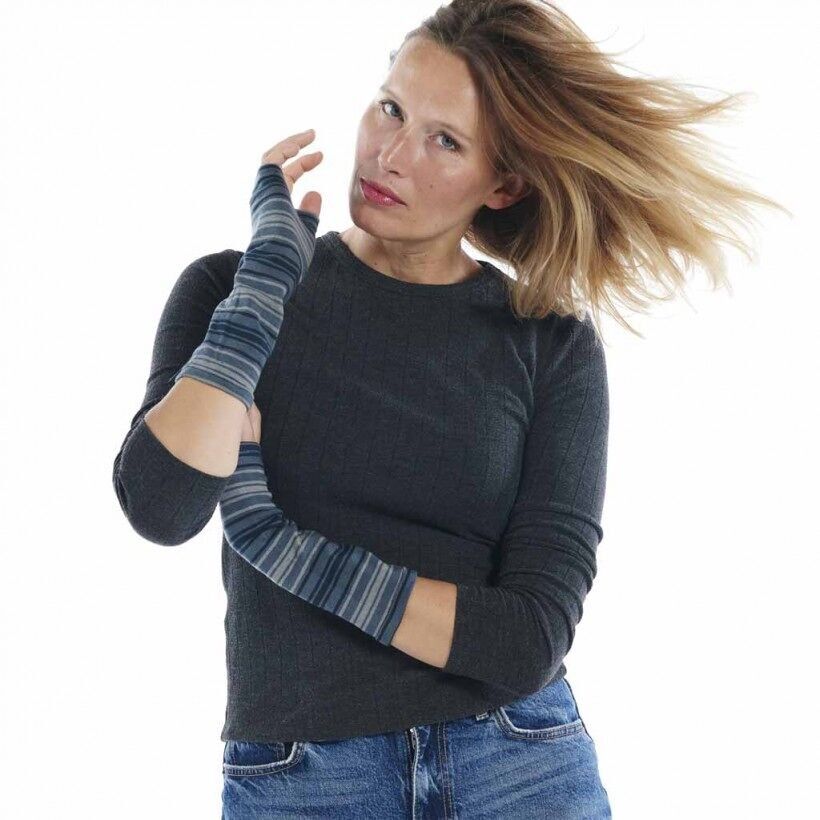 Guanto a righe - prodotto in Francia - Taglia unica