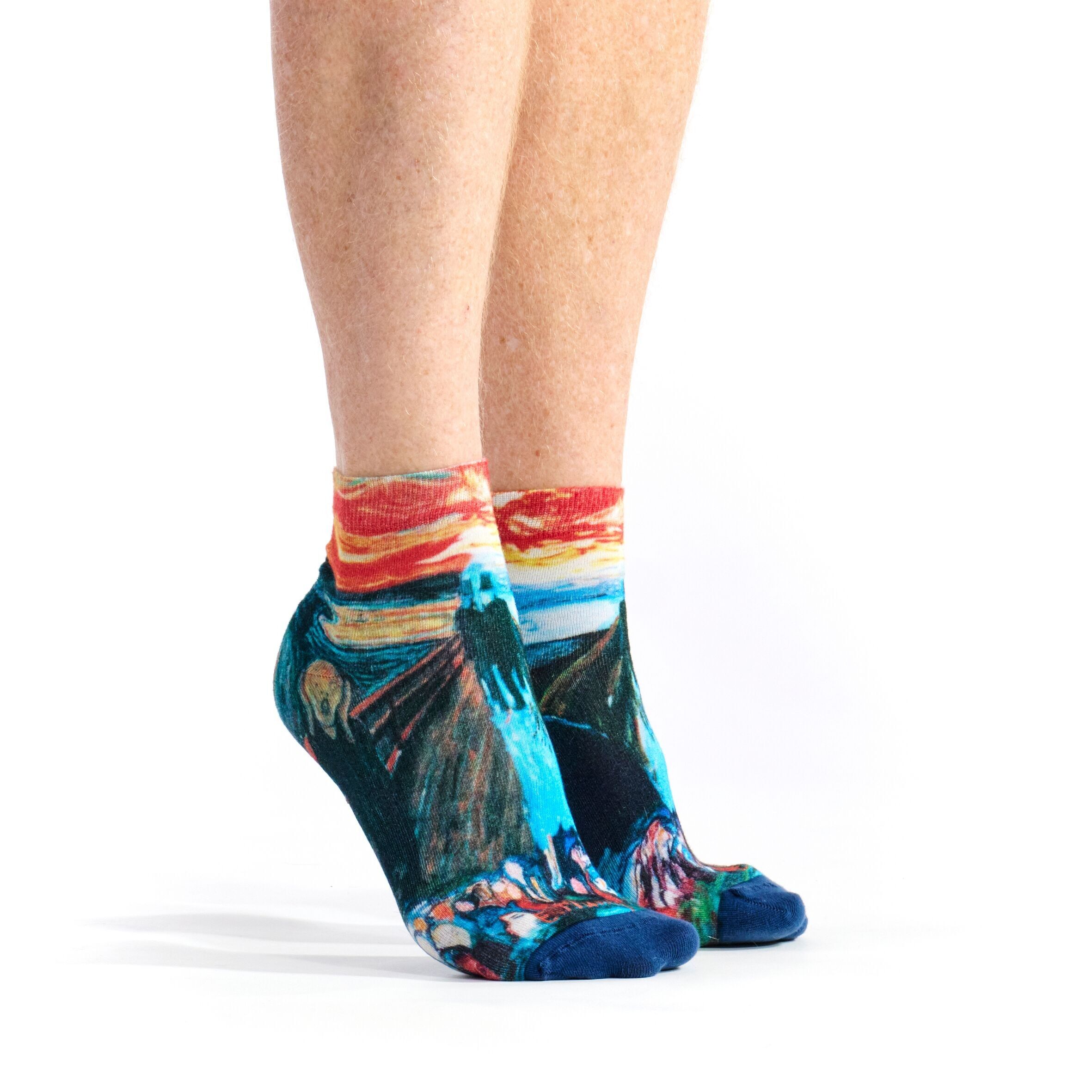 Calzino stampato ansia - Bambù - Nastro Rosso