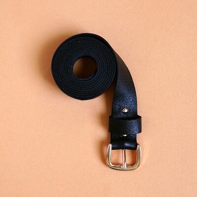 ceinture en cuir BIO noir