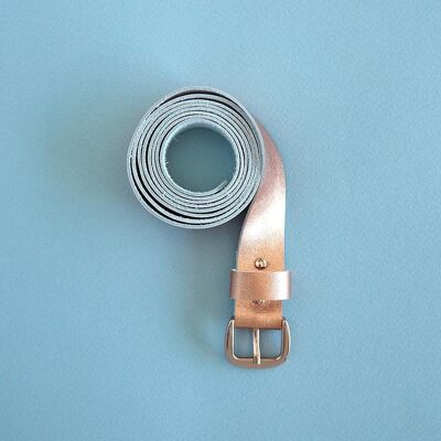 leather belt copper