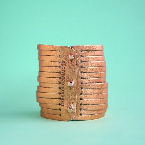 leather bracelet copper