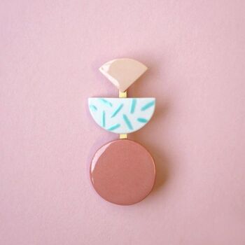 broche en porcelaine Colorato