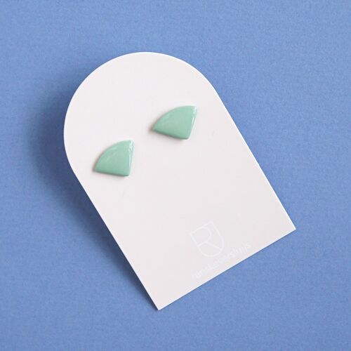 porcelain earrings Candy mint