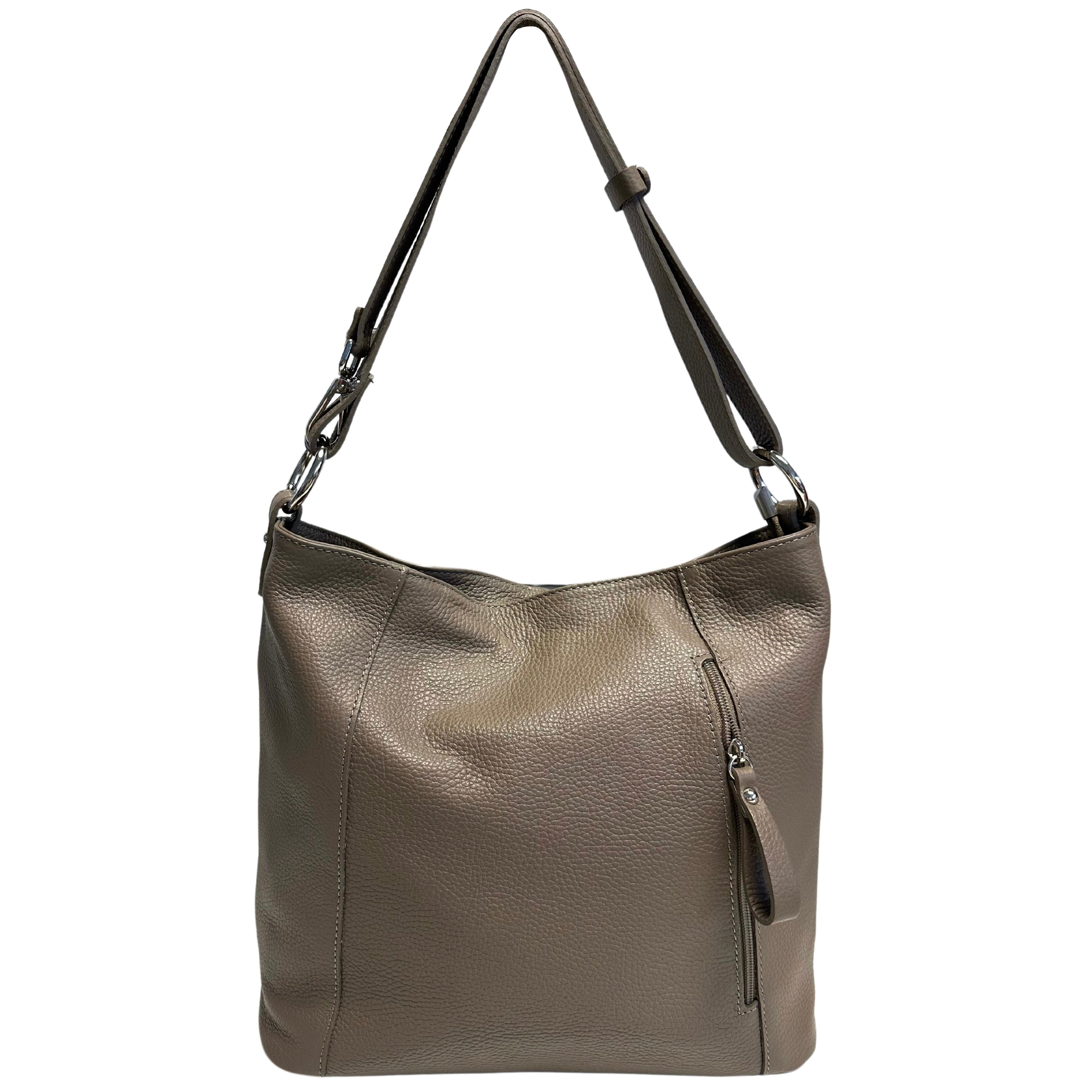 Modarno Shoulder Bag Adjustable Shoulder/Hand Bag for Women shops in Genuine Leather Made in Italy