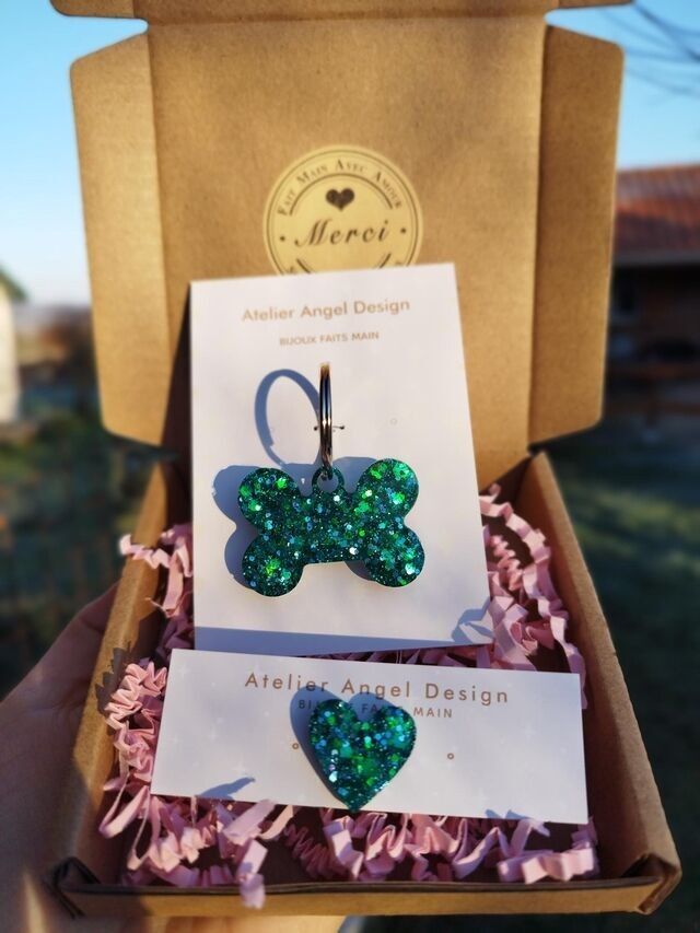 Etichetta per osso di cane