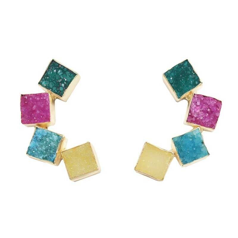 Pendientes Kioto Multicolor Arcoiris