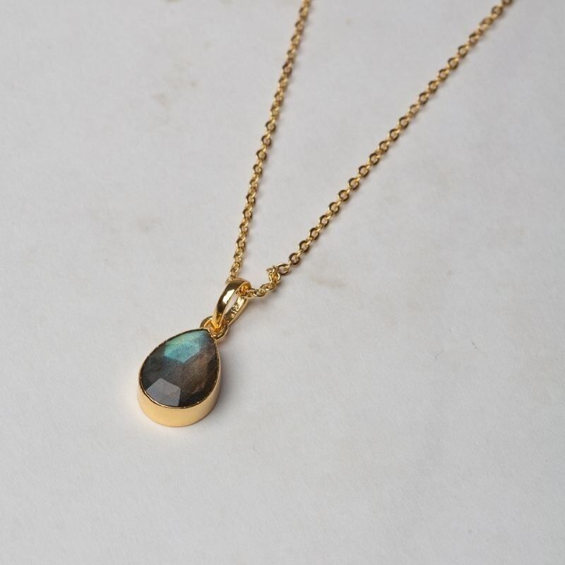 Ciondolo in labradorite lucida Cimacio