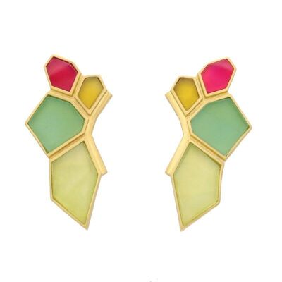 Boucles d'oreilles multicolores Kayzen