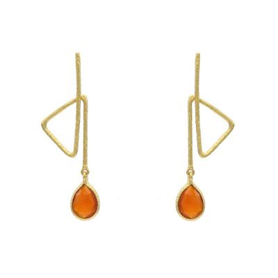 Irene Orange Earrings