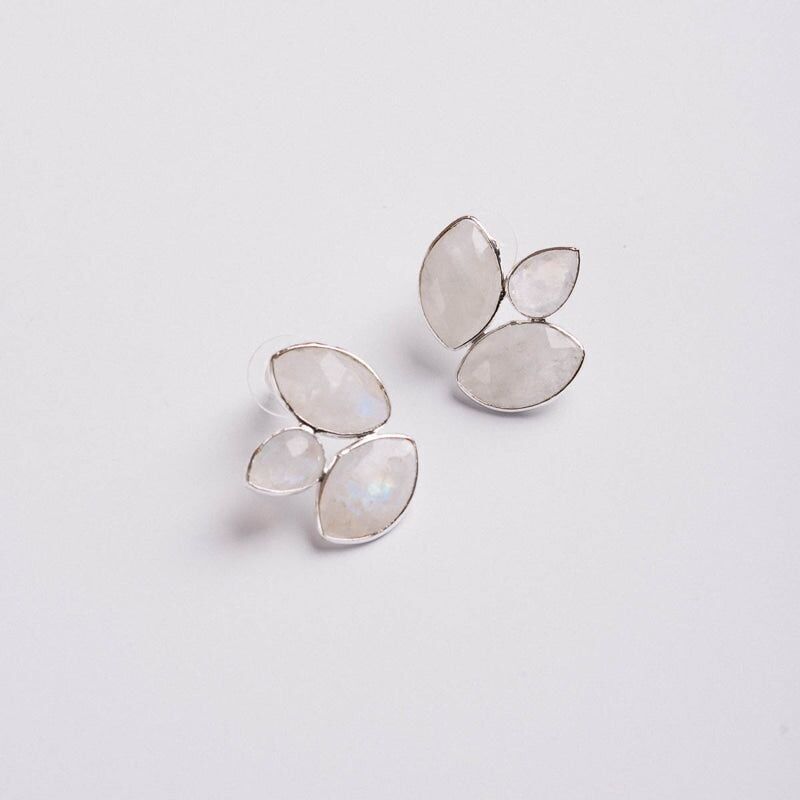 Orecchini Eritia Ed. Pietra di luna d'argento limitata