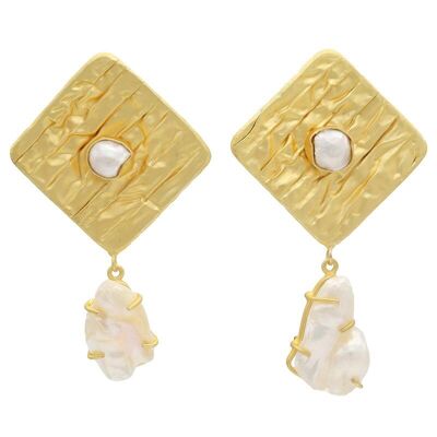 Boucles d'oreilles en perles de sirène