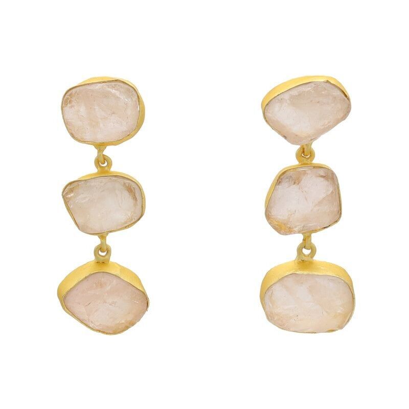 Orecchini Marisma Quarzo Rosa