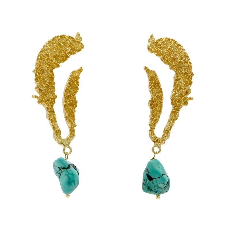 Orecchini Akebia Ed. Turchese grezzo limitato