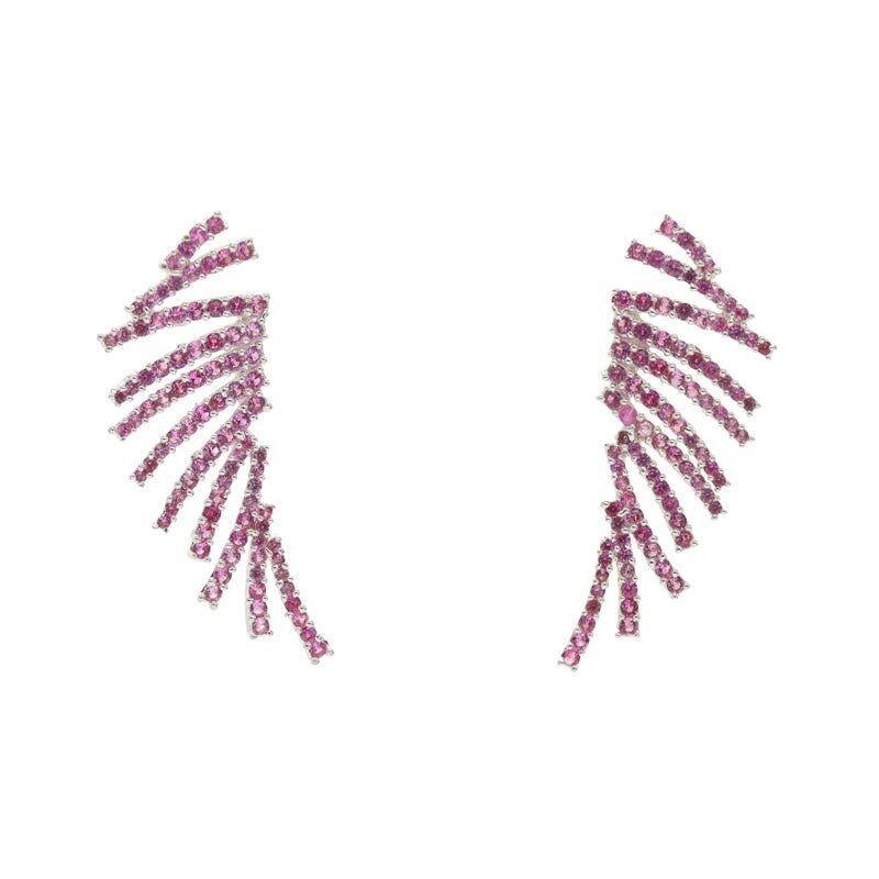 Fuchsia-Silberohrringe von Glamis