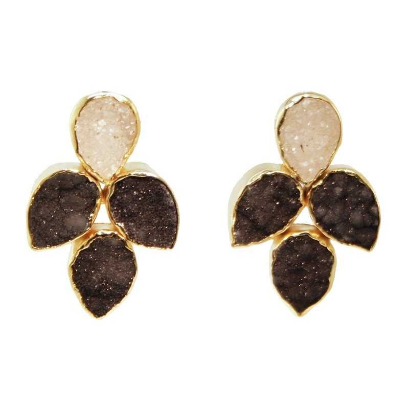 Orecchini Mairea in bianco e nero