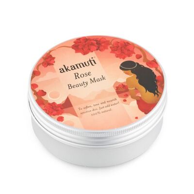 Maschera viso di bellezza alla rosa di Akamuti 100g