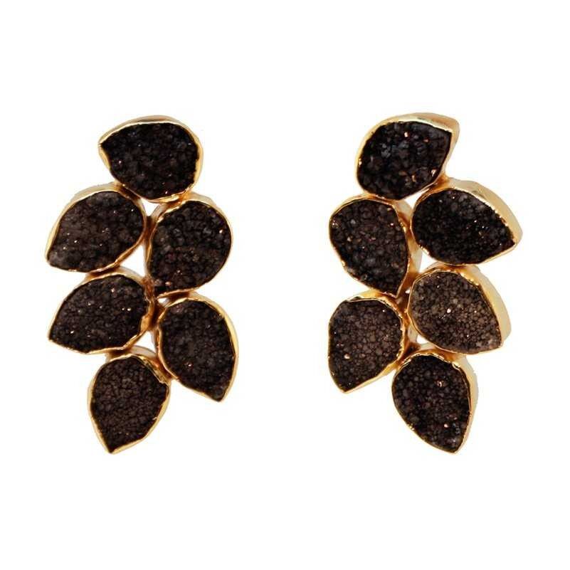 Orecchini tropici neri