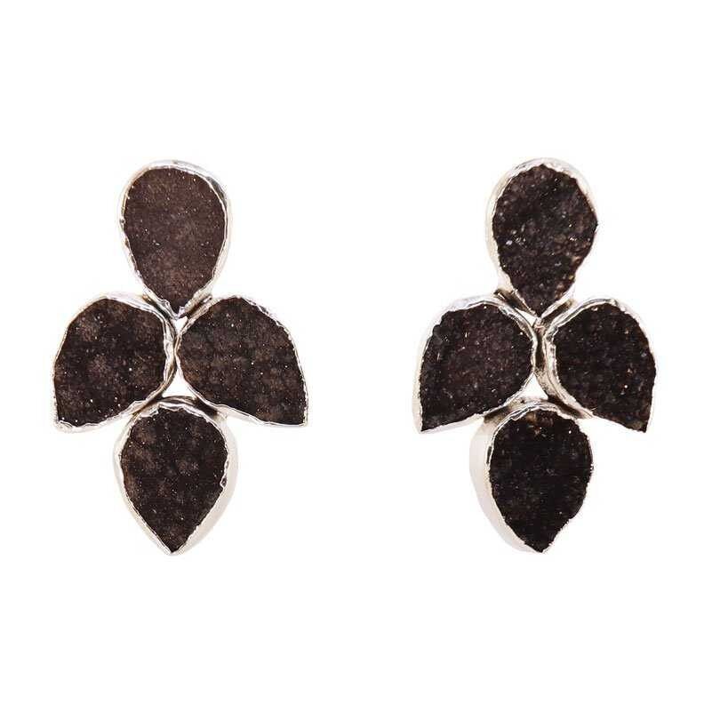 Orecchini Mairea Argento Nero