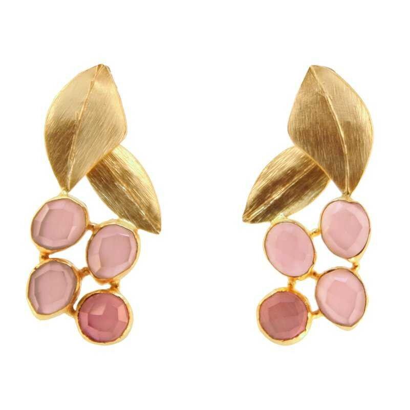 Orecchini Acanthus Rosa Chiaro e Rosa Scuro