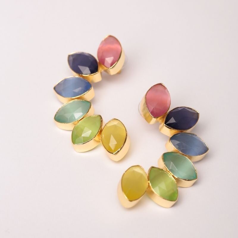 Orecchini Ed. Boreale. Luce multicolore lucida limitata