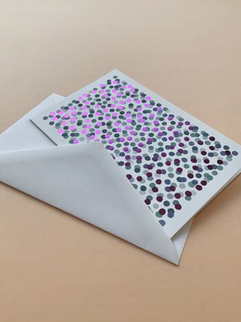 Confettis de carte de voeux, avec enveloppe 4