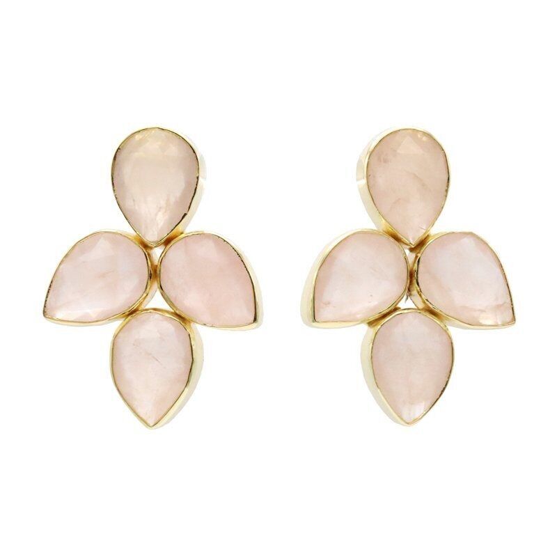 Orecchini Mairea Quarzo Rosa