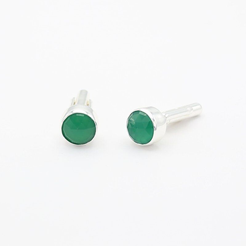 Viro Green Silver Cufflinks