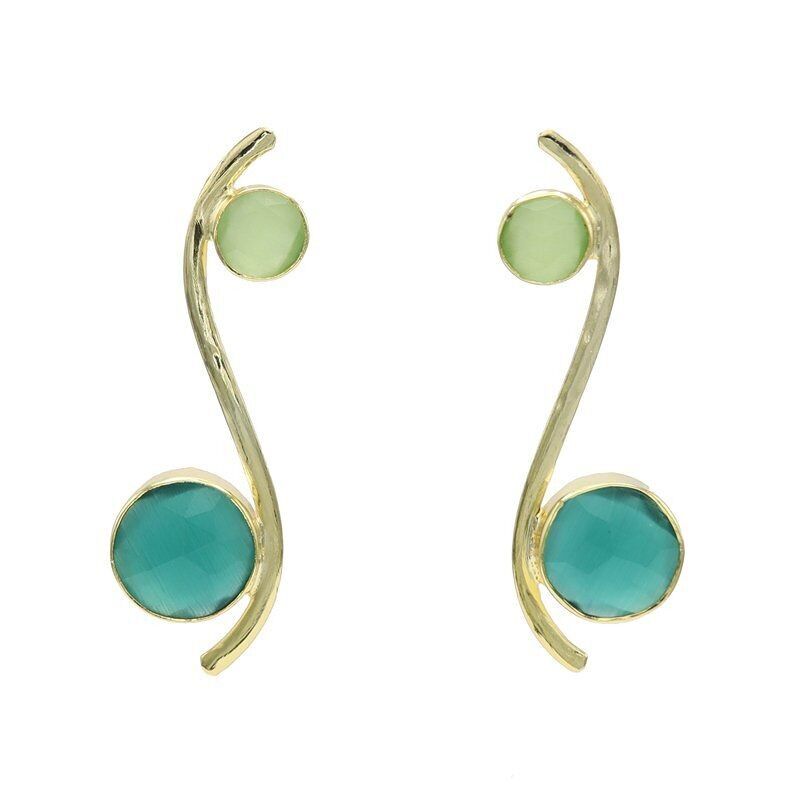 Grüne Isis Ohrringe