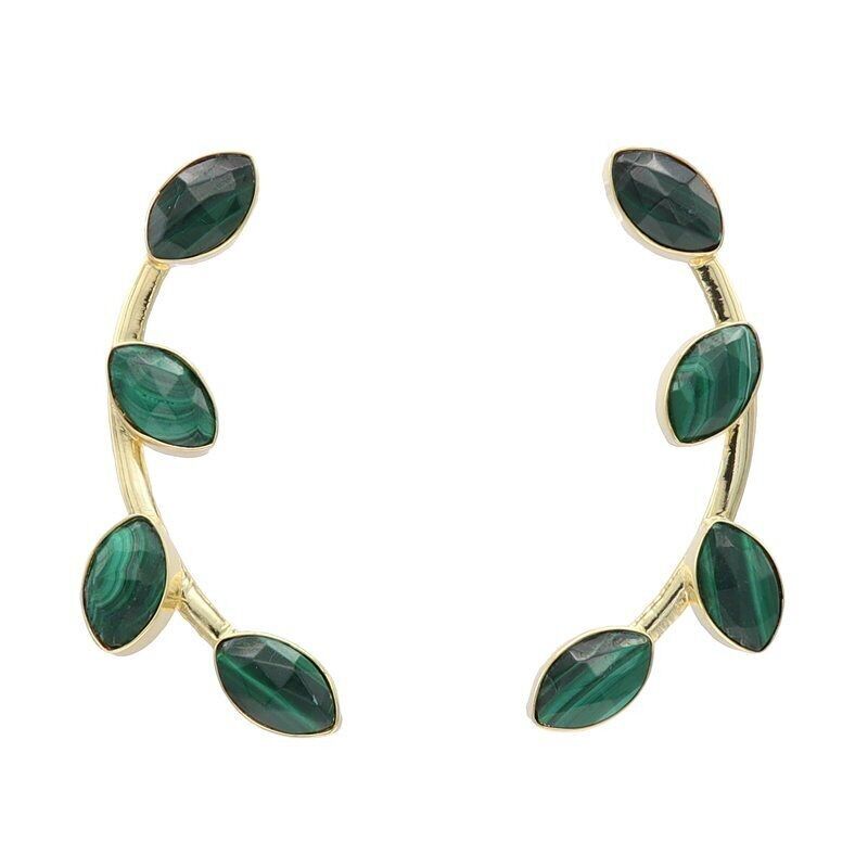 Pendientes Aura Verde Malaquita