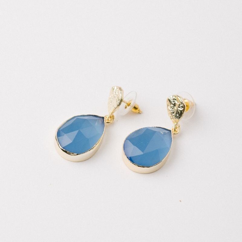 Pendientes Drop Ed. Limitada Pulido Azul