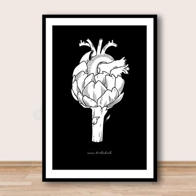 Affiche A4 - Coeur d'artichaut