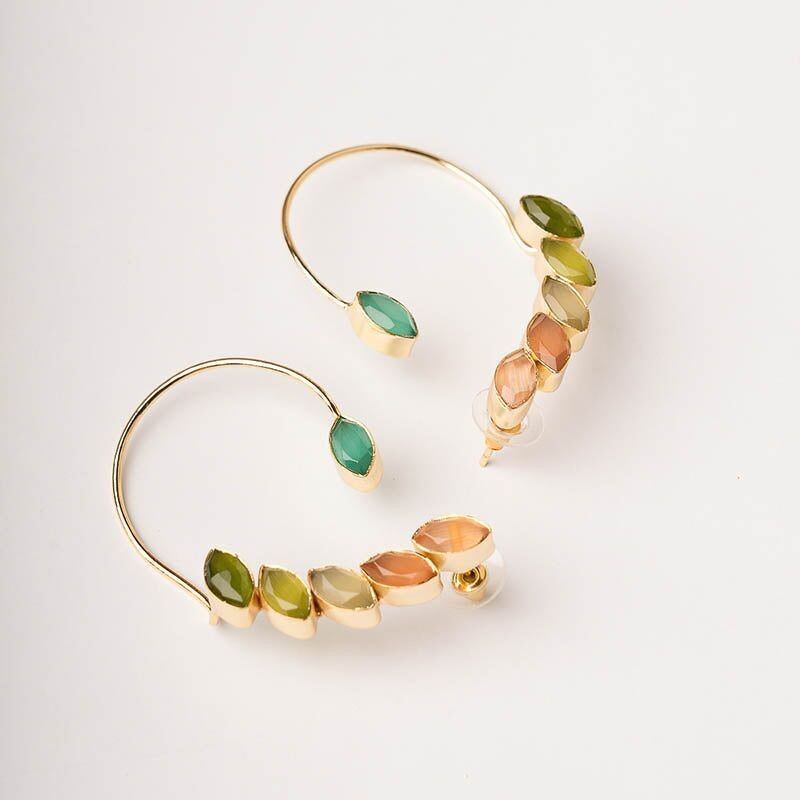 Cometa Ed Ear Cuff-Ohrringe. Limitierter mehrfarbiger Drax