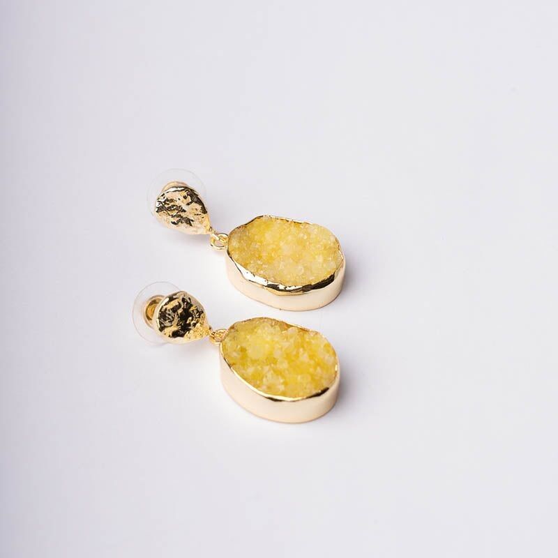 Orecchini ovali Ed. Giallo limitato