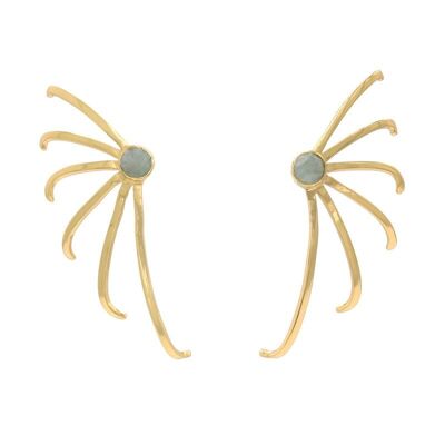 Boucles d'oreilles Bilita Amazonite vert d'eau