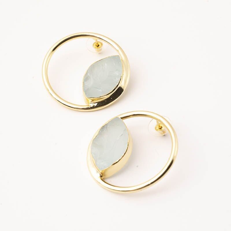 Orecchini Hera Ed. Acqua verde agitata limitata