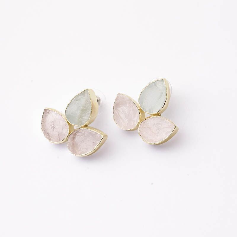 Orecchini Yoga Big Ed. Acqua agitata e rosa limitate