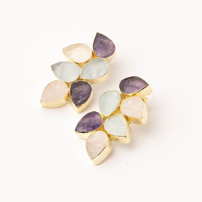 Orecchini Ed Tropic. Multicolor grezzo limitato