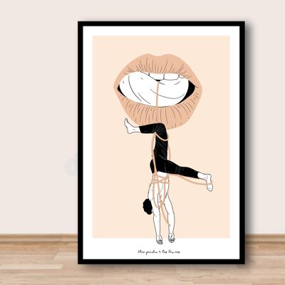 A3 poster - Hanging on your lips