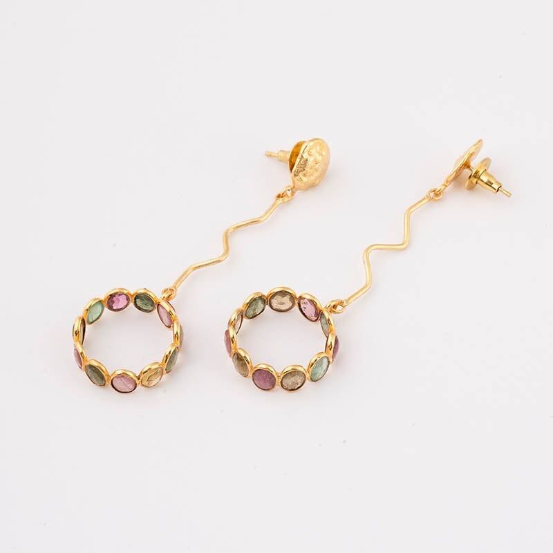 Orecchini Dravita Ed. Tormaline multicolori limitate